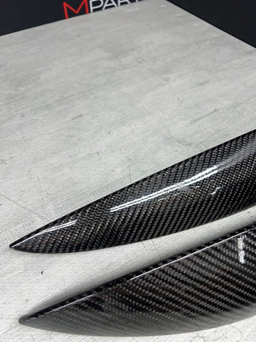 06-07 OEM BMW E63 E64 M6 Front Rear Door Dash Center Console Carbon Trim SET