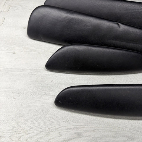 01-06 BMW E46 M3 Convertible Door Upper Arm Rest Armrest Pads Black *Notes*