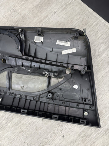 01-06 BMW E46 M3 FRONT PASSENGER RIGHT SIDE DOOR PANEL CARD BLACK OEM