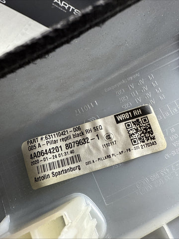 2019-2023 BMW G05 X5 WINDSHIELD RIGHT PASSENGER A PILLAR TRIM COVER PANEL OEM