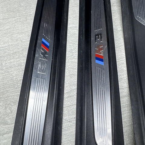 OEM BMW F80 M3 15-20 Front Rear Door Sill Cover Trim Entrance Sill Kick Plates