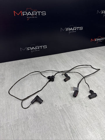 06-10 BMW E60 E63 E64 M5 M6 Rear Bumper PDC Parking Harness + Sensors OEM Black