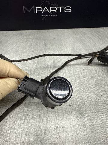 06-10 BMW E60 E63 E64 M5 M6 Rear Bumper PDC Parking Harness + Sensors OEM Black