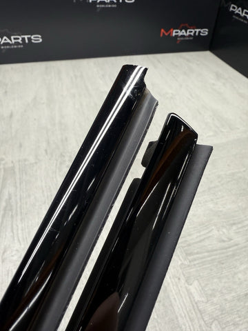 BMW E92 E93 FRONT SIDE DOOR GLOSS SHADOWLINE TRIMS OEM 7119079 7119080