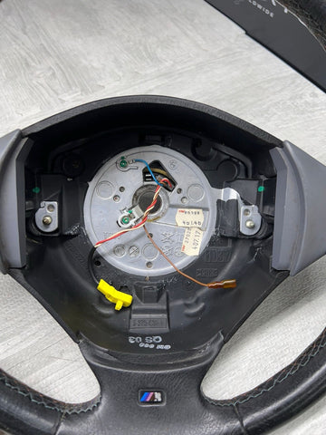 1998 - 2002 BMW E37 Z3M Z3 FRONT GREY GRAY LEATHER M SPORT STEERING WHEEL OEM