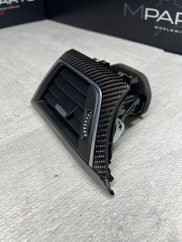 15-20 BMW F80 F82 F83 M3 M4 LEFT AIR VENT INTERIOR TRIM PANEL CARBON FIBER OEM