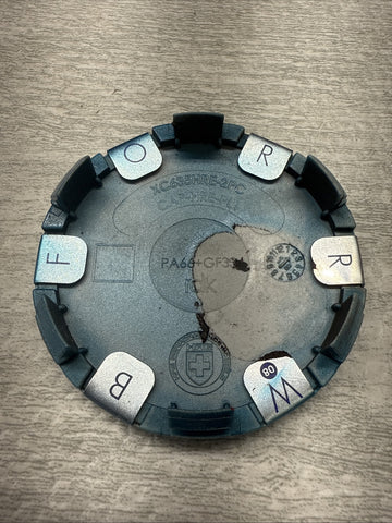 GENUINE HRE WHEEL RIM CENTER CAP OEM BLUE WHITE