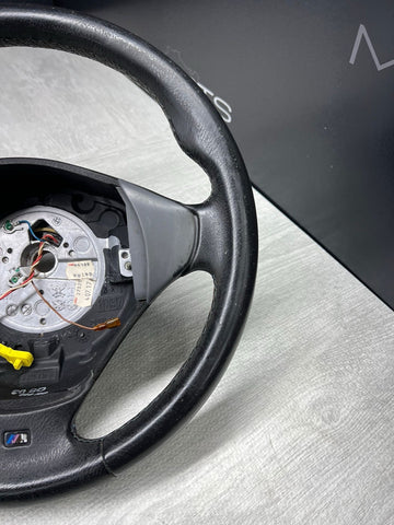 1998 - 2002 BMW E37 Z3M Z3 FRONT GREY GRAY LEATHER M SPORT STEERING WHEEL OEM