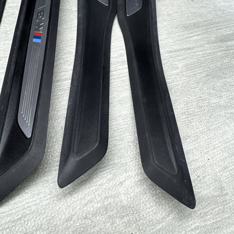 OEM BMW F80 M3 15-20 Front Rear Door Sill Cover Trim Entrance Sill Kick Plates