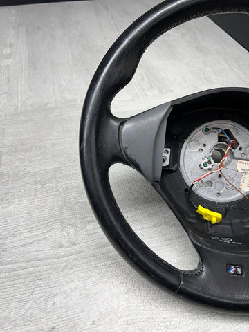 1998 - 2002 BMW E37 Z3M Z3 FRONT GREY GRAY LEATHER M SPORT STEERING WHEEL OEM