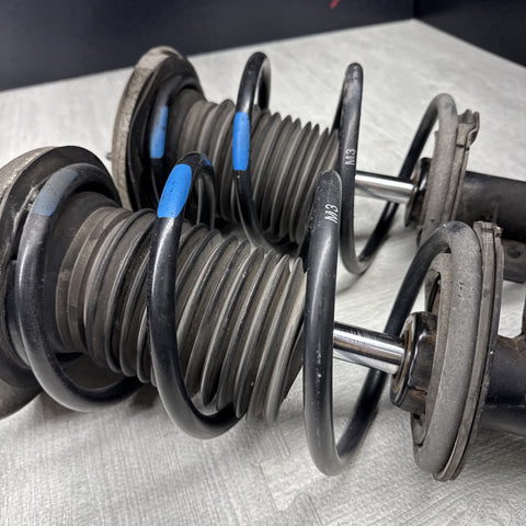 BMW E46 M3 FRONT SHOCKS STRUTS 31312282266 OEM BLUE MARKING SPRINGS PAIR