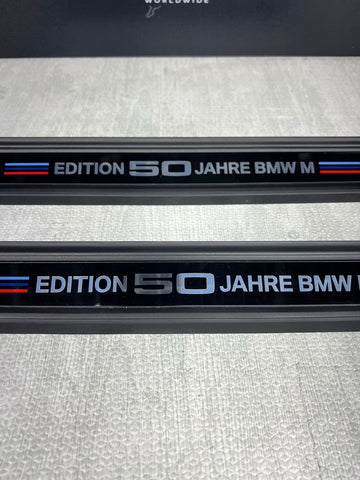 21-26 BMW G80 M3 Sedan Front Door Entrance Sills Trims Panels OEM Jahre Edition