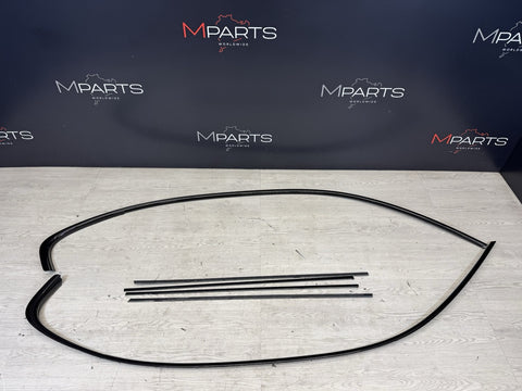 06-11 BMW E90 M3 Sedan High Gloss Shadowline Trim Moldings Rain Gutters Pair