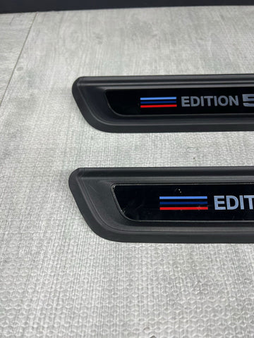 21-26 BMW G80 M3 Sedan Front Door Entrance Sills Trims Panels OEM Jahre Edition
