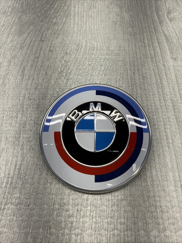 OEM BMW M5 F39 F90 G20 G30 Trunk Emblem Anniversary Badge Logo 74MM 51148087196