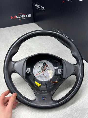 1998 - 2002 BMW E37 Z3M Z3 FRONT GREY GRAY LEATHER M SPORT STEERING WHEEL OEM