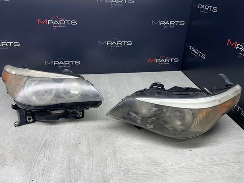 04-07 BMW E60 M5 545i 530i 525i Xenon HID Adaptive Headlights Head Lights Front