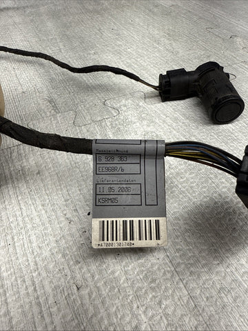 06-10 BMW E60 E63 E64 M5 M6 Rear Bumper PDC Parking Harness + Sensors OEM Black