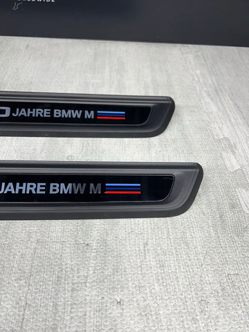 21-26 BMW G80 M3 Sedan Front Door Entrance Sills Trims Panels OEM Jahre Edition