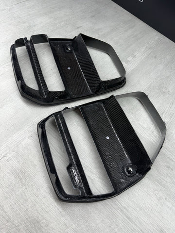 NEW 21-25 BMW G80 G82 G83 M3 M4 REAL CARBON FIBER V STYLE NOSE GRILL GRILLE