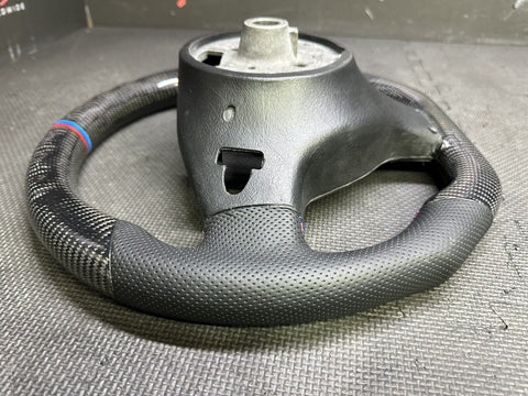 Performance Steering Wheel Tri Stitching BMW E46 / M3 Carbon Fiber SMG