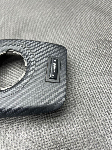 01-06 BMW E46 M3 Center Dome SMG Shift Plate Carbon Fiber Wrapped