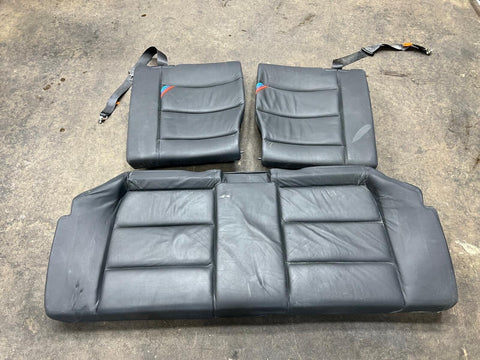 94-99 BMW E36 M3 Coupe Rear Back Rest Seats Vaders Black Leather Bench 23k Miles