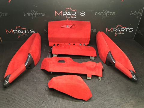 Interior Glove Box Dash Trims Panels Red 19-23 Ferrari F8 Tributo