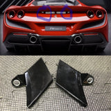 19-23 FERRARI F8 TRIBUTO REAR TRUNK BUMPER SPOILER AIR DUCT CAPS COVERS