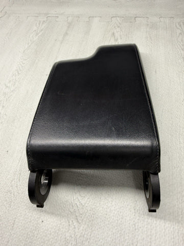 01-06 BMW E46 M3 Center Console Armrest Arm Rest Black Leather Top