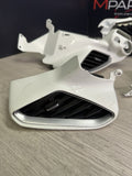 15-20 Ferrari 488 White Interior Dash Vents Trims Set