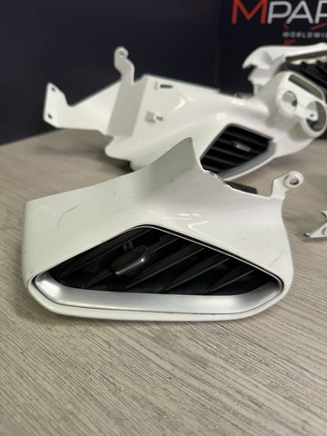 15-20 Ferrari 488 White Interior Dash Vents Trims Set