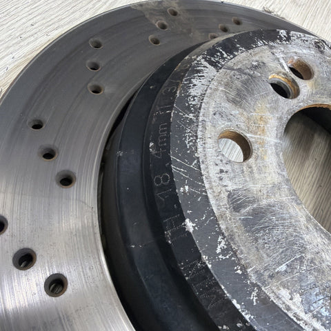 Genuine BMW Z4 M E46 E85 E86 Rear Brake Discs Ventilated Pair 2228802 2228801