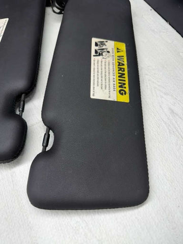 BMW E64 M6 Convertible OEM Sunvisors Sun Visors Black Leather Pair
