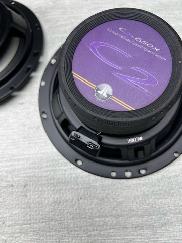 JL Audio C2-650x 6-1/2" 2-Way Coaxial Car Audio Speakers Coax Pair