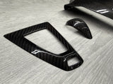 Carbon Fiber DCT Gear Shifter Trim & Mirror Covers 15-20 BMW F80 F82 F83 M3 M4