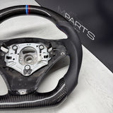 08-13 BMW E90 E92 E93 M3 OHC Carbon fiber Steering Wheel Tri Stitched DCT