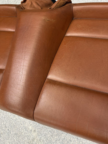 BMW 01-06 E46 M3 Convertible Rear Seat Cinnamon Leather Bench