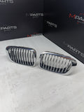 BMW 01-06 E46 M3 Front Kidney Grilles Chrome 51138208685 51138208686