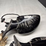 01-06 BMW E46 M3 Side View Door Mirrors Pair Jet Black