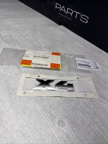 NEW BMW OEM Cerium Grey Trunk Badge G02 X4 2019+
