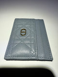 Dior Card Holder Case Wallet Light Blue 844157
