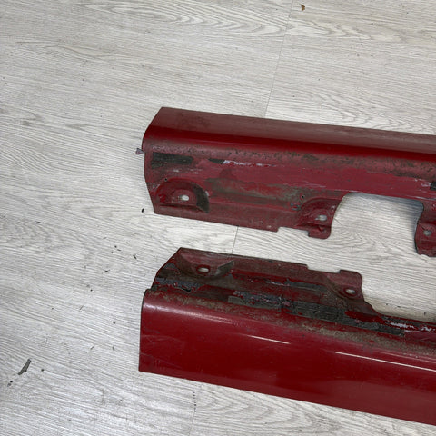 01-06 BMW E46 M3 Rocker Panel Side Skirts OEM Imola Red