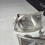 02-06 BMW E46 325 328 M3 Clear Corner Lights Tail Lamps 6919651 6919652 *Notes*