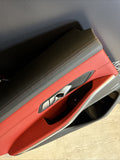 BMW 21-24 G80 M3 Sedan OEM Rear Left Driver Door Card Panel Fiona Red