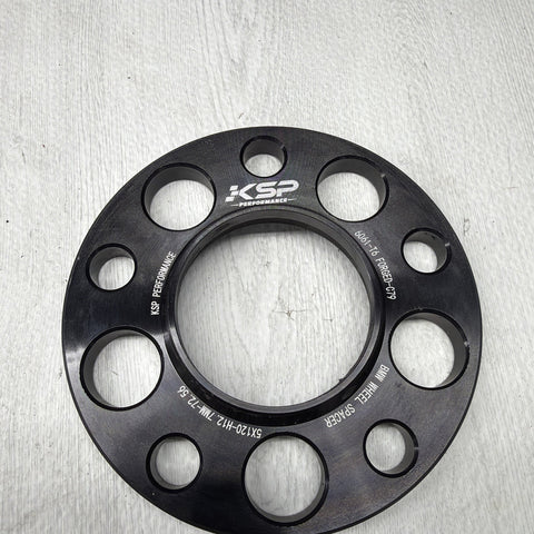 KSP Performance 12.7MM PAIR 5x120 BMW 6061 Forged Aluminum Wheel Spacers