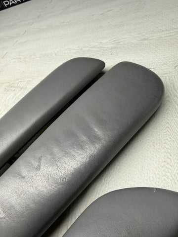 01-06 BMW E46 M3 Convertible Door Arm Rest Armrest Pads Grey