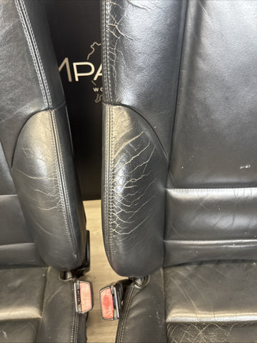 01-06 BMW E46 M3 Convertible Interior Front Heated Seats Black *Notes*