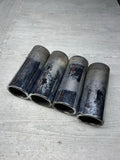08-13 OEM BMW E92 E93 M3 S65 Rear Exhaust Quad Muffler Tips (4)
