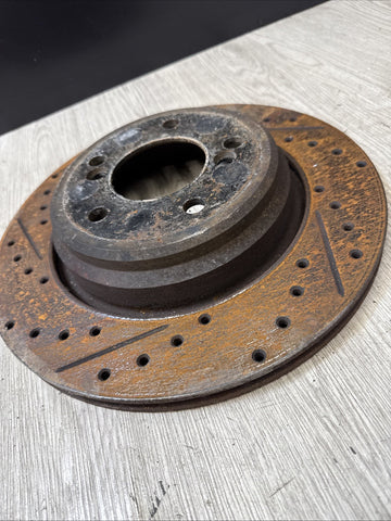 BMW 01-06 E46 M3 Rear Discs Brake Rotors Drilled & Slotted